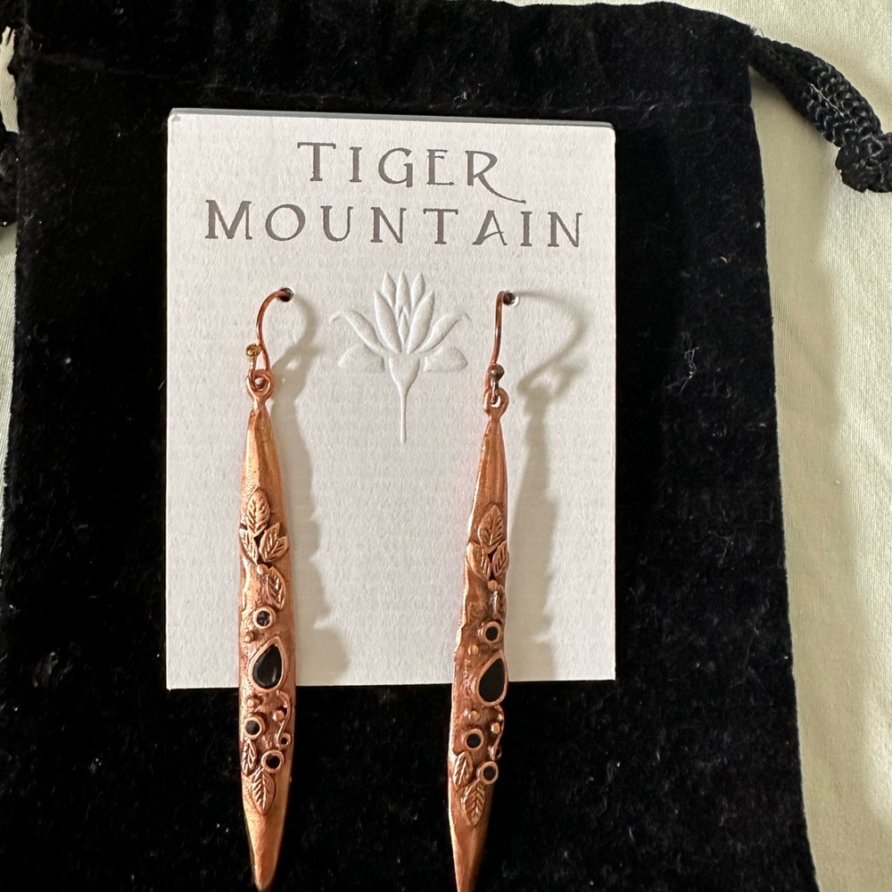 Copper earrings